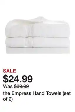 TSC Stores the Empress Hand Towels (set of 2) offer