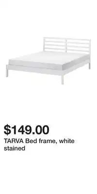 IKEA TARVA Bed frame, white stained offer