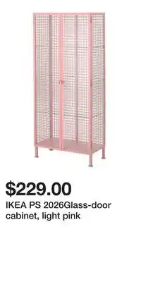 IKEA IKEA PS 2026Glass-door cabinet, light pink offer