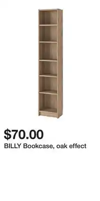 IKEA BILLY Bookcase, oak effect offer