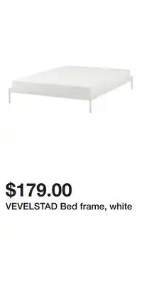 IKEA VEVELSTAD Bed frame, white offer