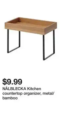 IKEA NÅLBLECKA Kitchen countertop organizer, metal/bamboo offer