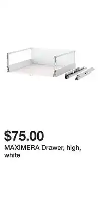 IKEA MAXIMERA Drawer, high, white offer