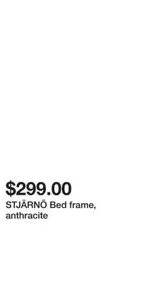 IKEA STJÄRNÖ Bed frame, anthracite offer