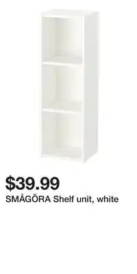 IKEA SMÅGÖRA Shelf unit, white offer