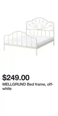 IKEA MELLGRUND Bed frame, off-white offer