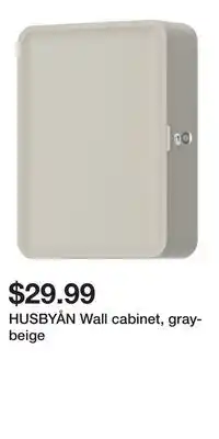 IKEA HUSBYÅN Wall cabinet, gray-beige offer