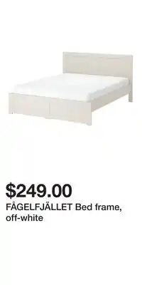 IKEA FÅGELFJÄLLET Bed frame, off-white offer