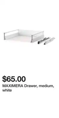 IKEA MAXIMERA Drawer, medium, white offer