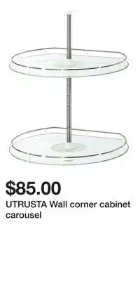 IKEA UTRUSTA Wall corner cabinet carousel offer