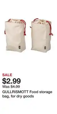 IKEA GULLRISMOTT Food storage bag, for dry goods offer