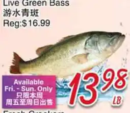 Foody Mart Live Green Bass offer