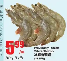 Btrust Supermarket Previously Frozen White Shrimp offer