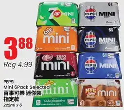 Btrust Supermarket PEPSI Mini 6Pack Selected offer