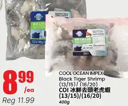 Btrust Supermarket COOL OCEAN IMPLEX Black Tiger Shrimp (13/15)/(16/20) offer