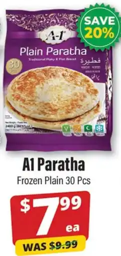 Iqbal Foods A1 Paratha Frozen Plain offer
