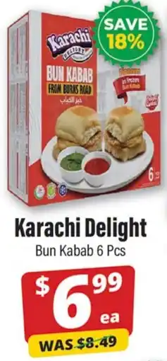 Iqbal Foods Karachi Delight Bun Kabab offer