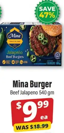 Iqbal Foods Mina Burger offer