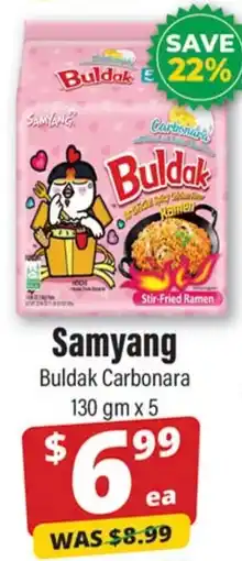 Iqbal Foods Samyang Buldak Carbonara offer
