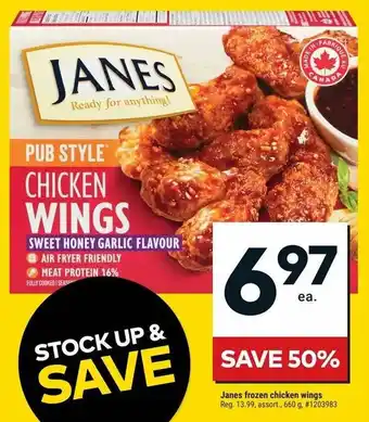 Janes frozen chicken wings