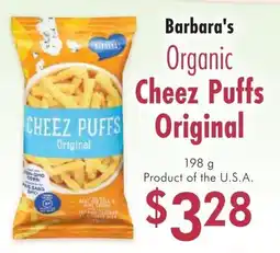 Lifestyle Markets Barbara's Organic Cheez Puffs Original offer