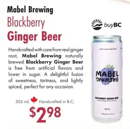 Lifestyle Markets Mabel Brewing Blackberry Ginger Beer offer