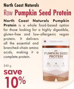 Lifestyle Markets North Coast Naturals Raw Pumpkin Seed Protein offer