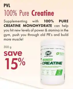 Lifestyle Markets PVL 100% Pure Creatine offer