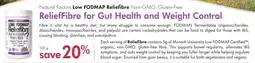 Lifestyle Markets Natural Factors Low FODMAP Reliefibre Non-GMO, Gluten-Free ReliefFibre for Gut Health and Weight Control offer