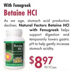 Lifestyle Markets With Fenugreek Betaine HCI offer