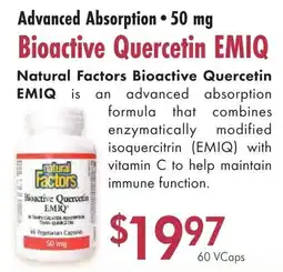 Lifestyle Markets Advanced Absorption 50 mg Bioactive Quercetin EMIQ offer