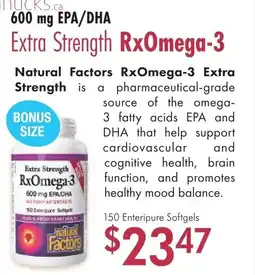 Lifestyle Markets Extra Strength RxOmega-3 600 mg EPA/ DHA offer