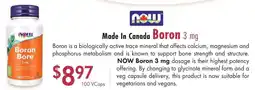 Lifestyle Markets Now Made In Canada Boron 3 mg offer