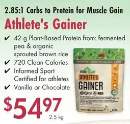 Lifestyle Markets Athlete's Gainer 2.85:1 Carbs to Protein for Muscle Gain offer