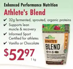 Lifestyle Markets Athlete's Blend Enhanced Performance Nutrition offer