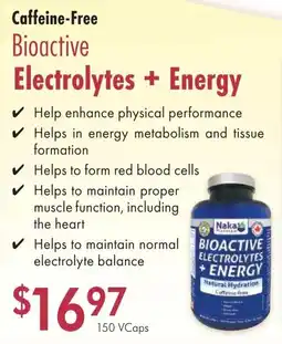 Lifestyle Markets Caffeine-Free Bioactive Electrolytes + Energy offer
