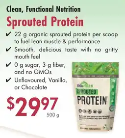 Lifestyle Markets Clean, Functional Nutrition Sprouted Protein offer