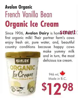 Lifestyle Markets Avalon Organic French Vanilla Bean Organic Ice Cream offer