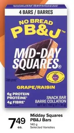 Metro Midday Squares PB&J Bars offer