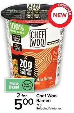 Metro Chef Woo Ramen offer