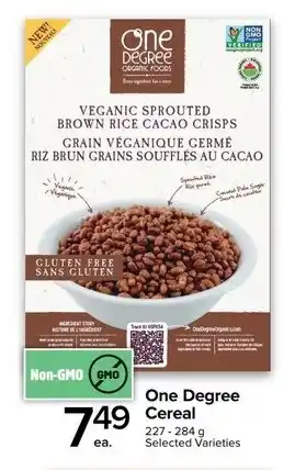 Metro One Degree Cereal offer