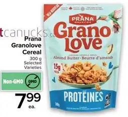 Metro Prana Granolove Cereal offer