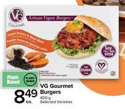 Metro VG Gourmet Burgers offer