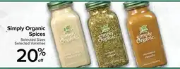 Metro Simply Organic Spices offer