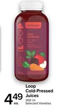 Metro Loop Cold-Pressed Juices offer