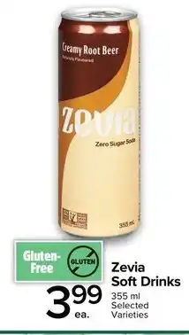 Metro Zevia Soft Drinks offer