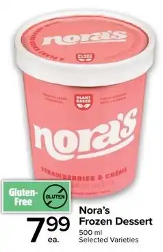 Metro Nora's Frozen Dessert offer