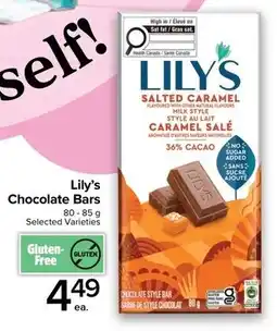 Metro Lily's Chocolate Bars offer