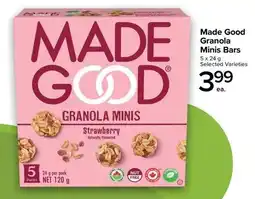 Metro Made Good Granola Minis Bars offer