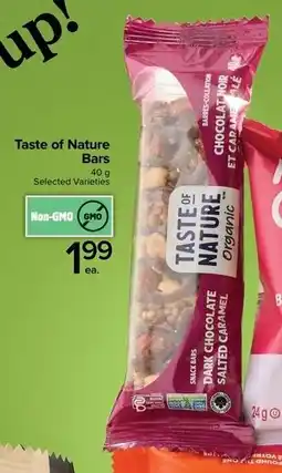 Metro Taste of Nature Bars offer
